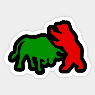 Bulls vs Bears Forex trader Sticker